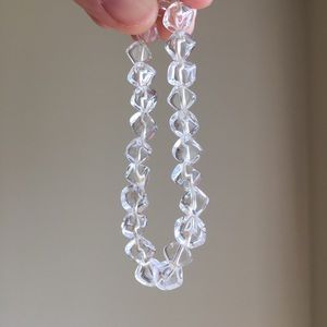 Crystal clear “ice cube” crystal bracelet